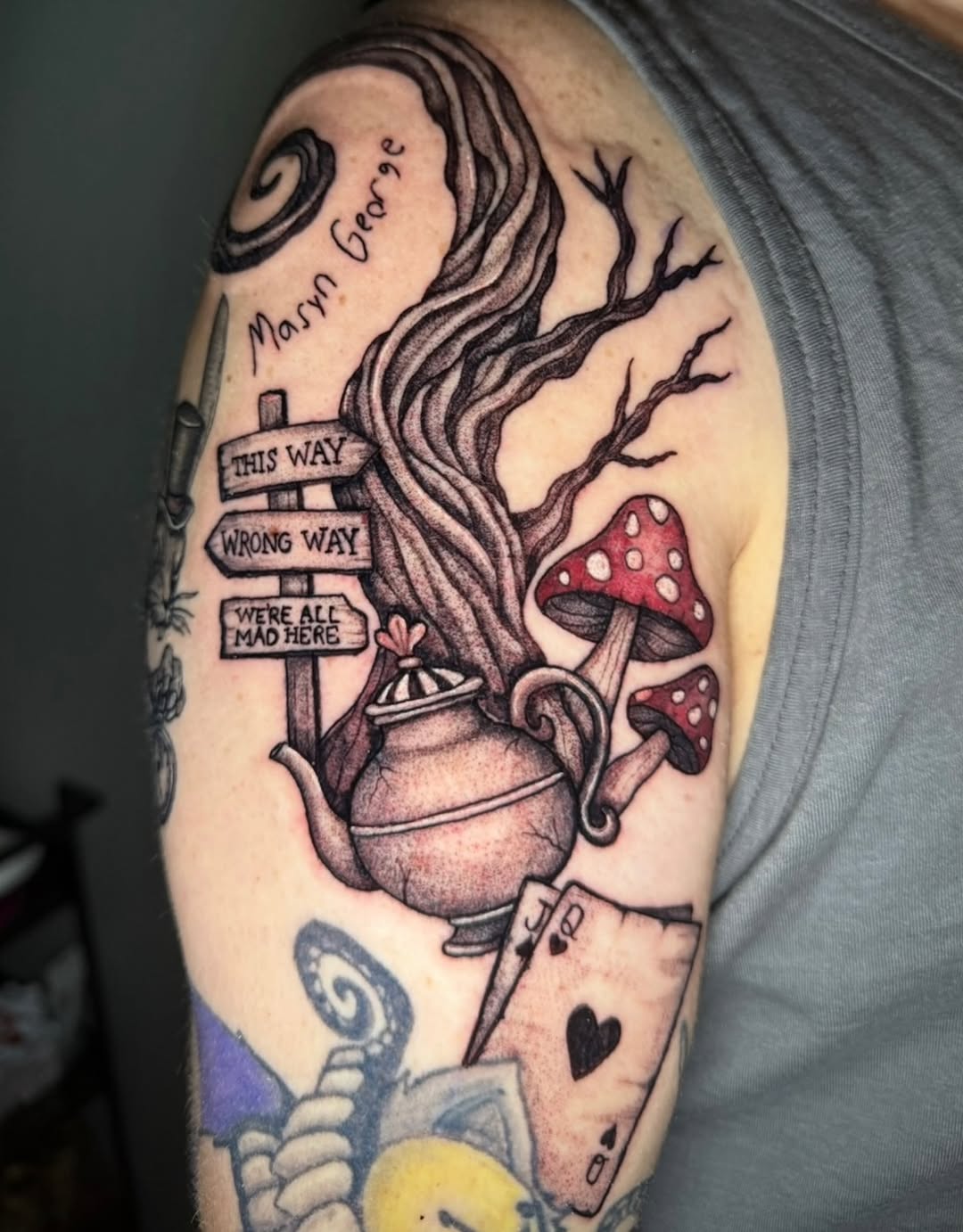 Tattoo by @prrtykitty.ink — illustrative, black_and_grey