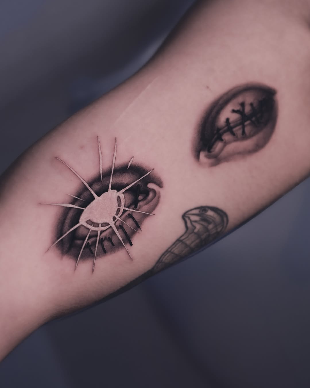 Tattoo by @9rukim — black_and_grey, realism