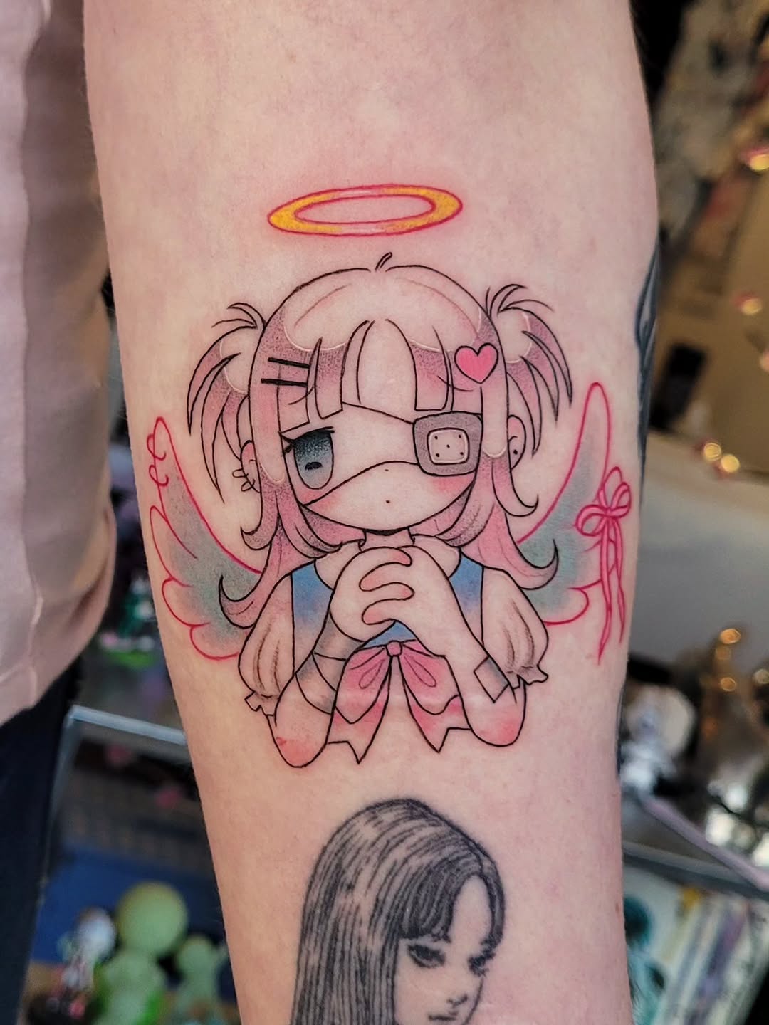 Tattoo by @oat.miilku — illustrative, anime