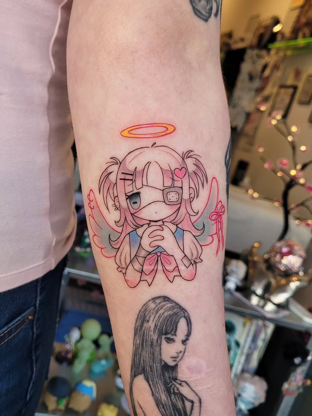 Tattoo by @oat.miilku — anime, illustrative