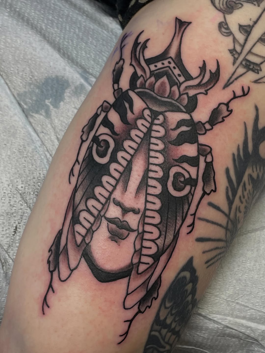 Tattoo by @krystendae โ american_traditional, black_and_grey