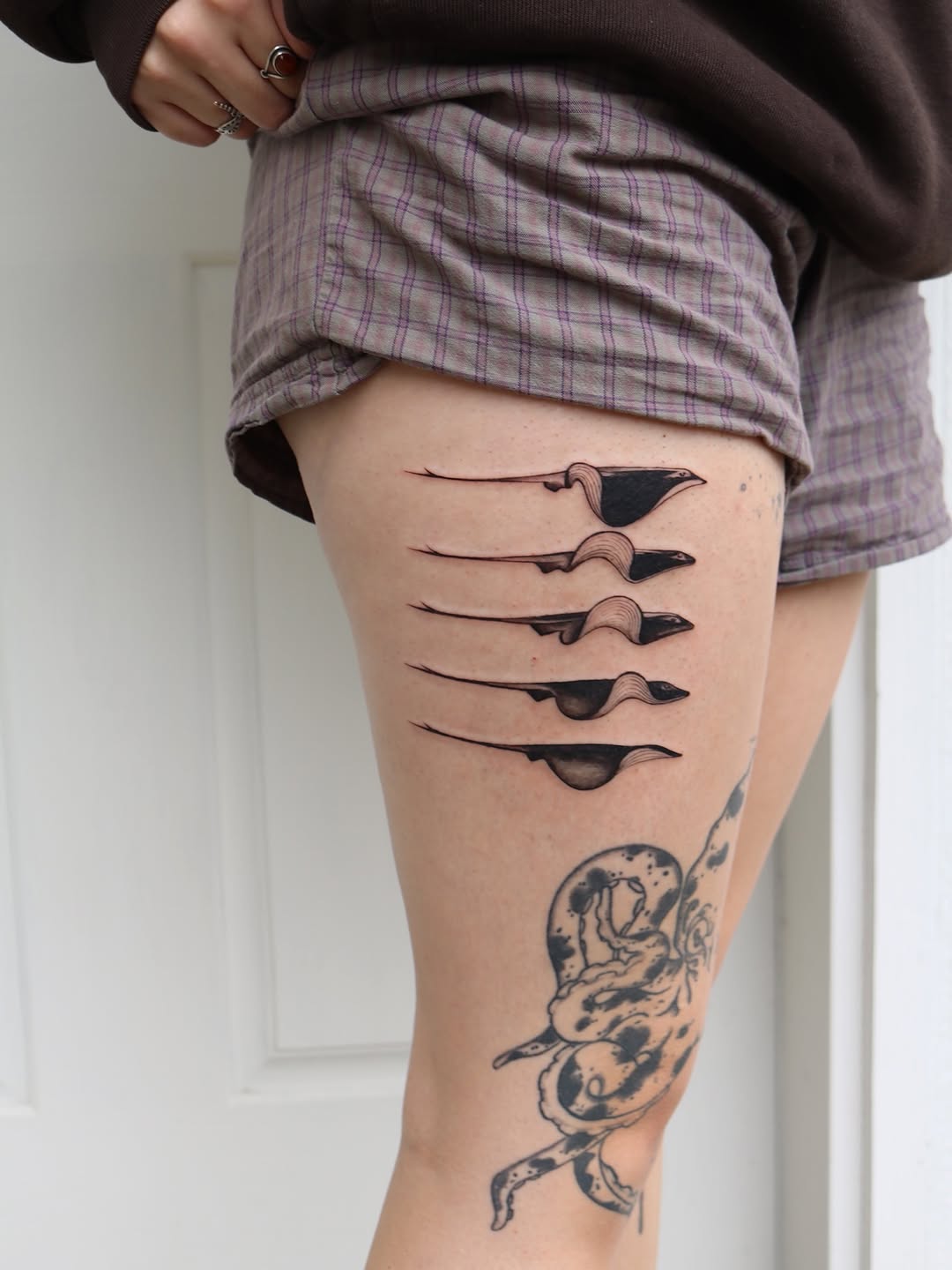 Tattoo by @kingtideink โ fine_line
