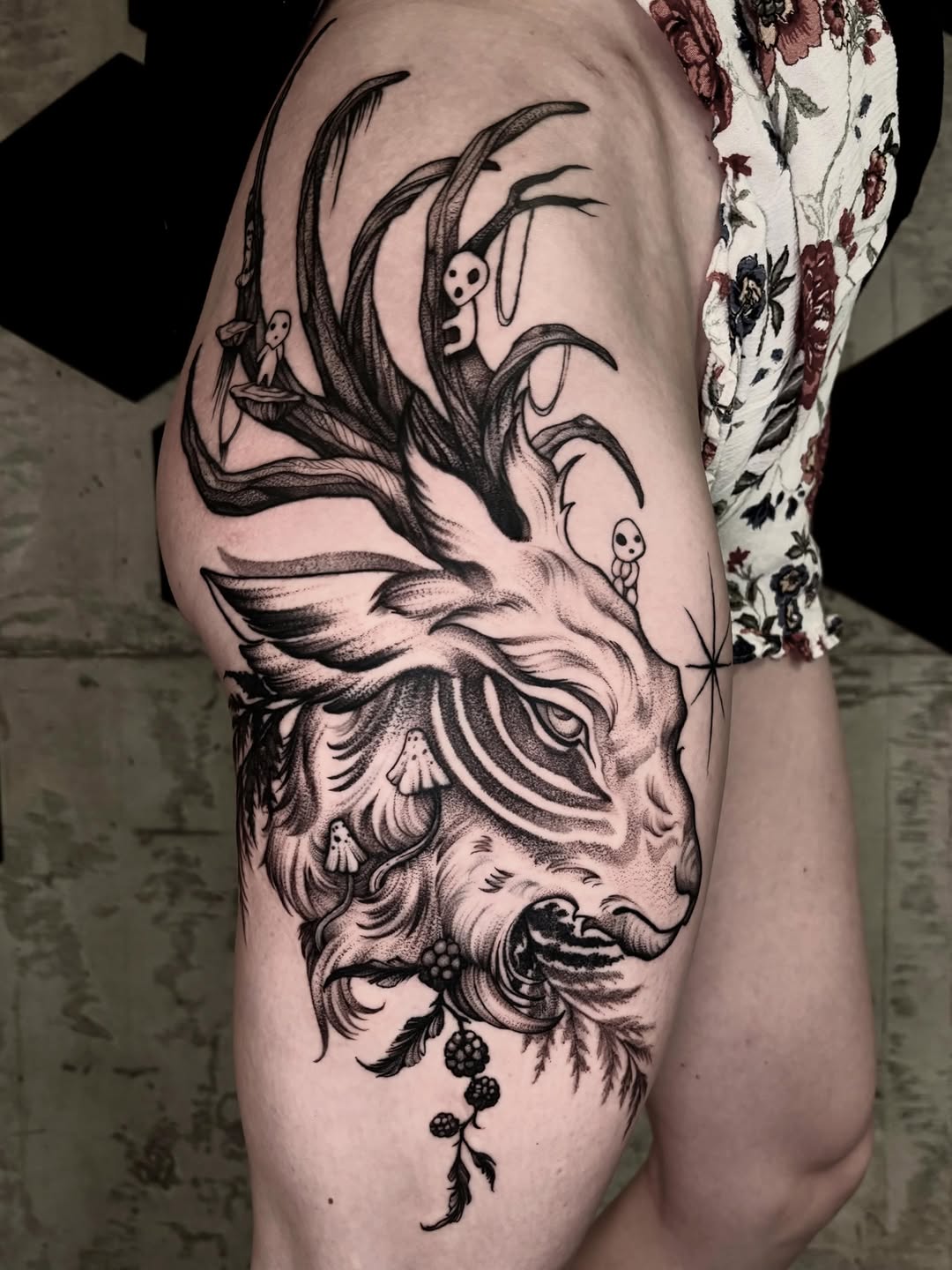 Tattoo by @haileypaetztattoos โ black_and_grey, illustrative