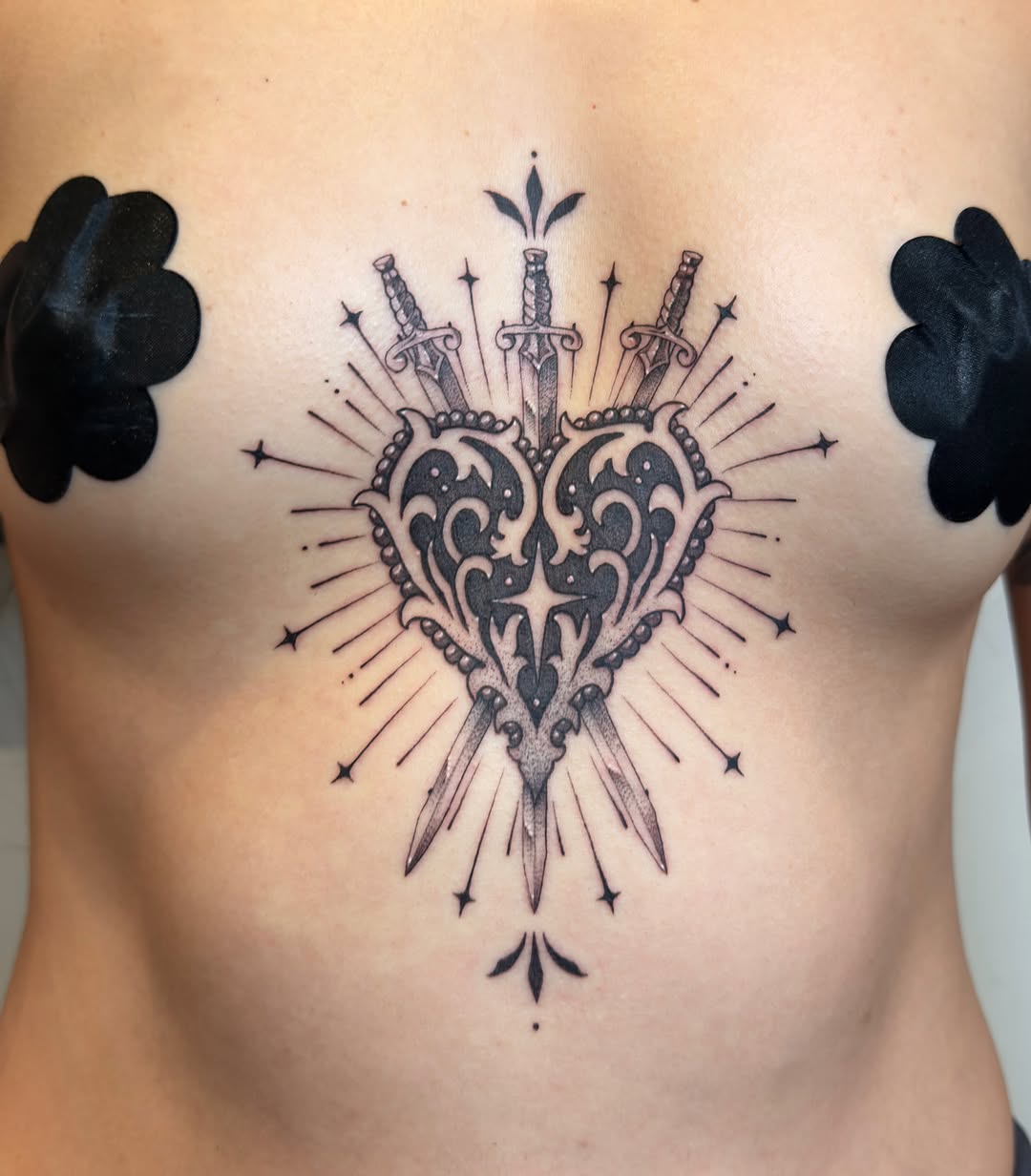 Tattoo by @toothfairytats — black_and_grey, ornamental