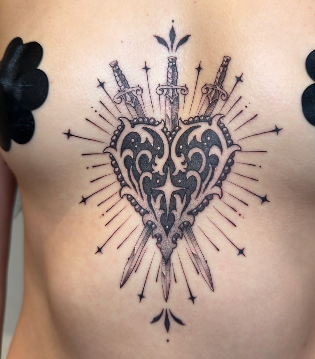 Tattoo by @toothfairytats — blackwork, ornamental