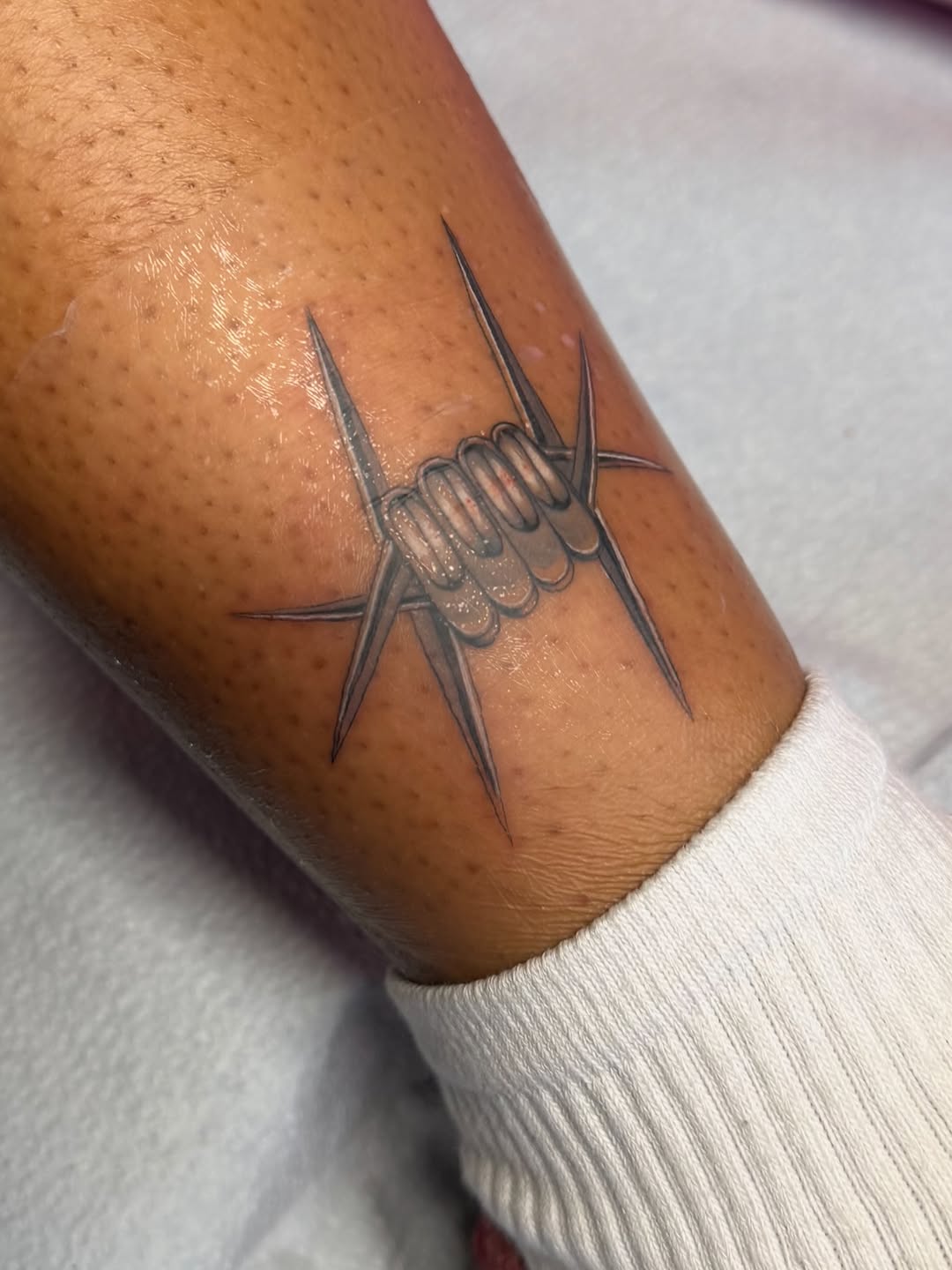 Tattoo by @lilztatz — black_and_grey, realism