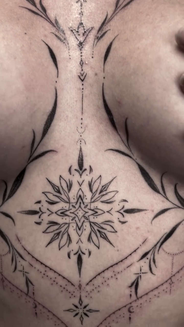 Tattoo by @woodrowtattoo — fine_line, dotwork