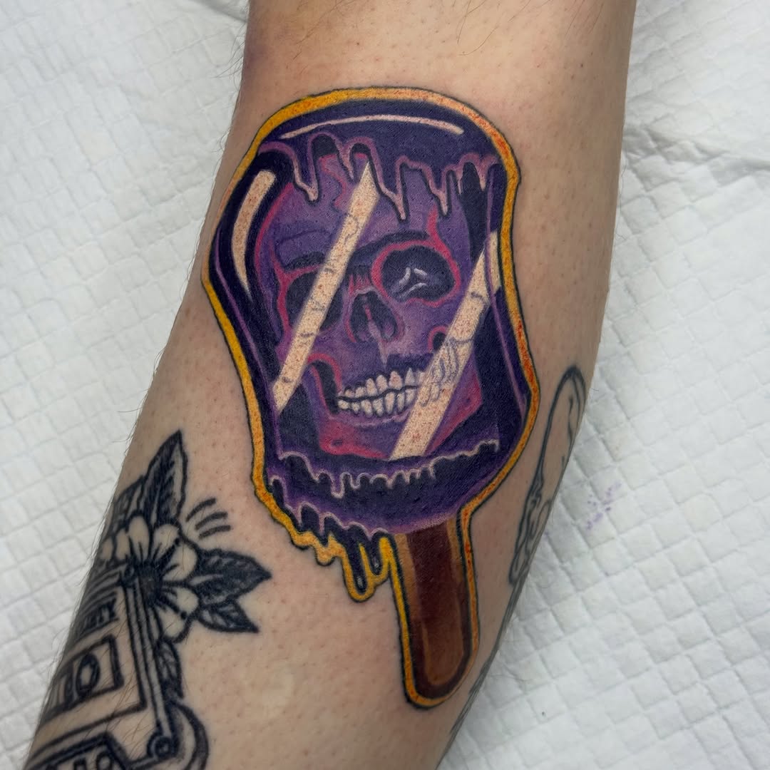 Tattoo by @tattoosbybacon โ new_school, trash_polka