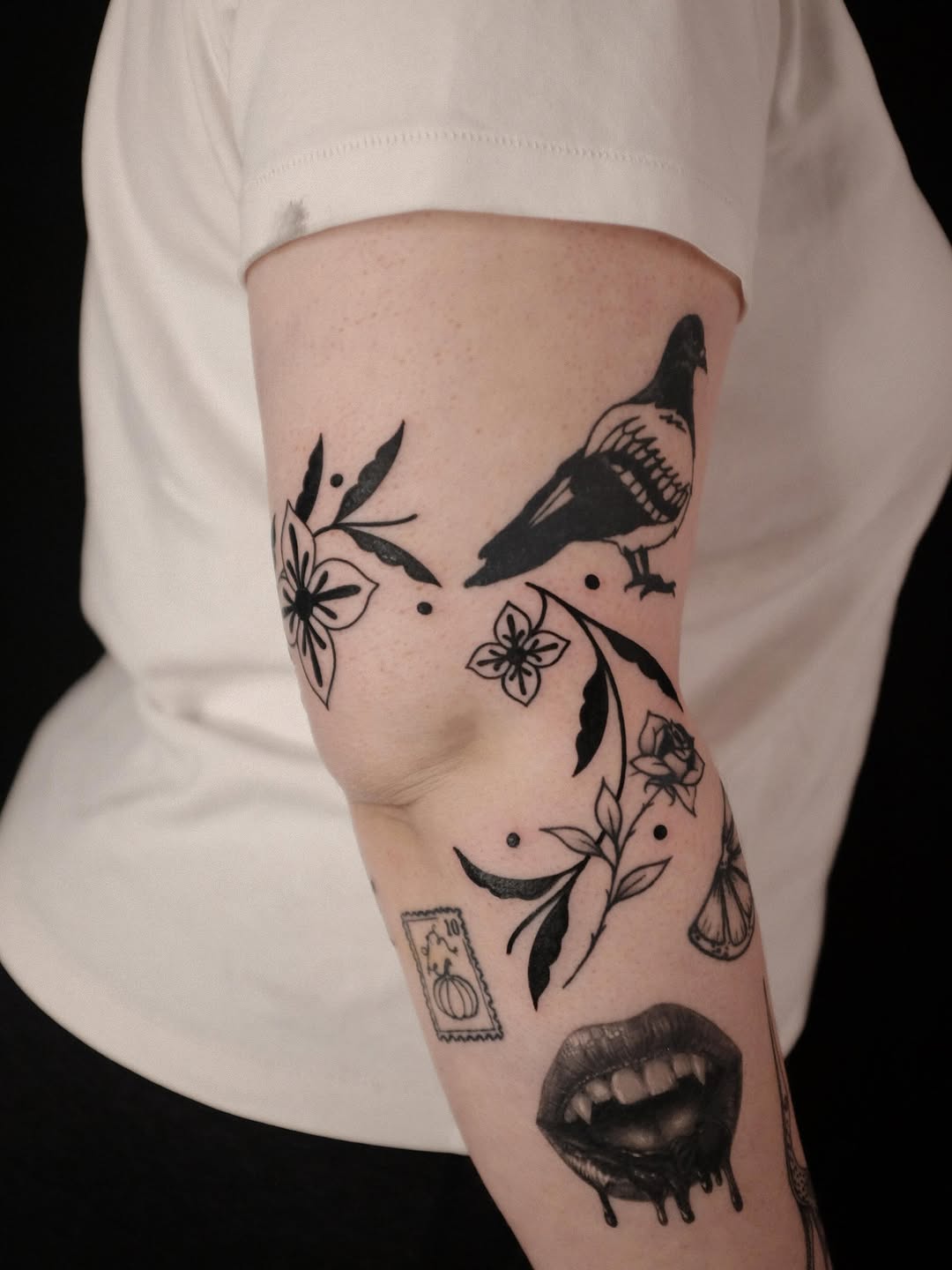 Tattoo by @calathea.ttt — black_and_grey, fine_line