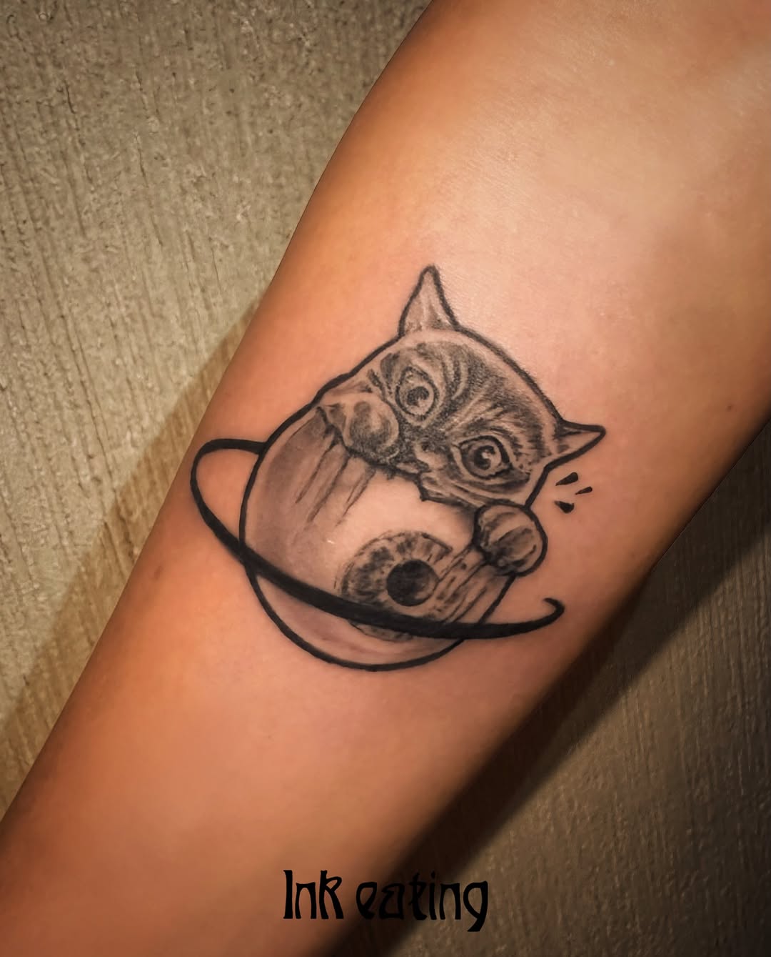 Tattoo by @ink_eating — black_and_grey, realism