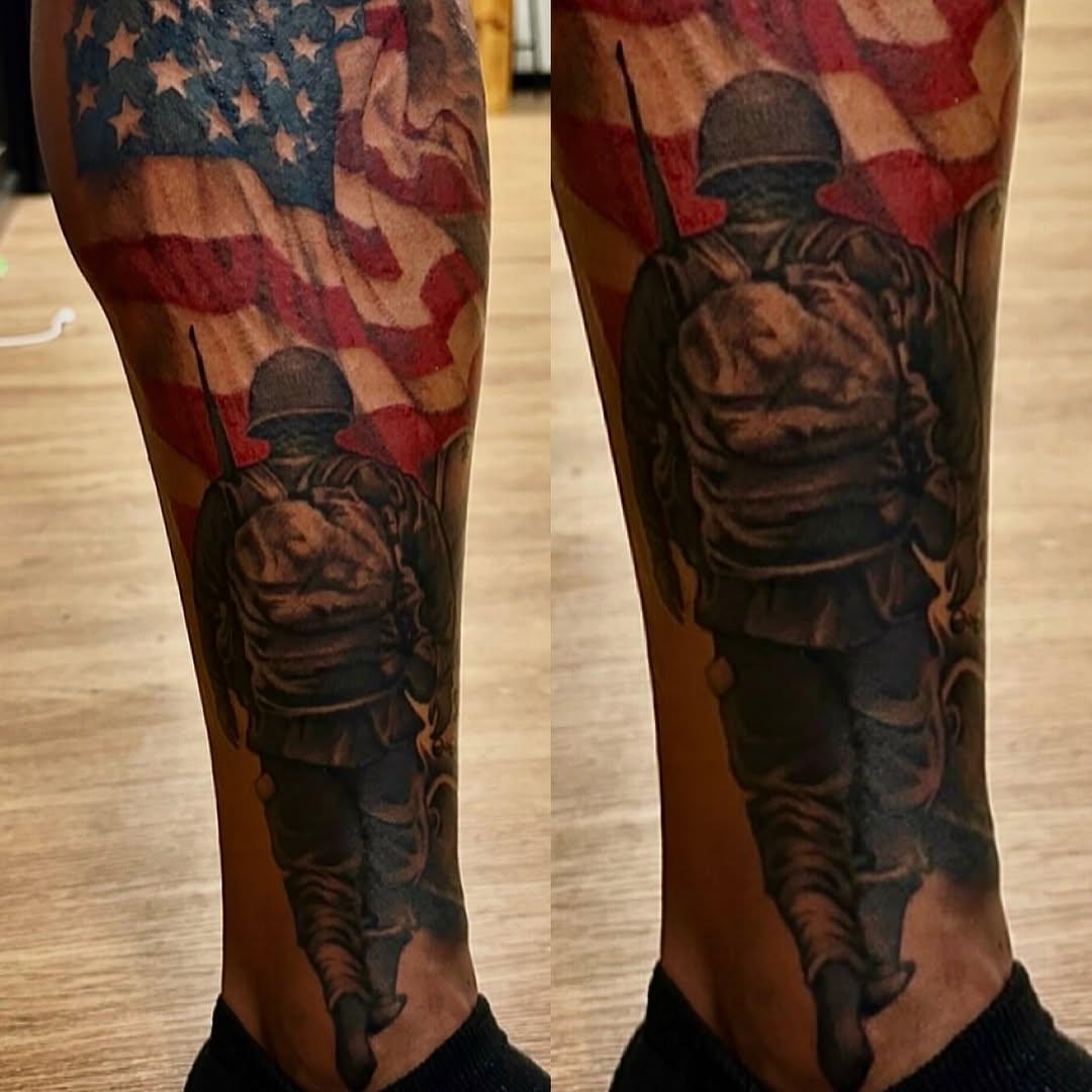 Tattoo by @hollee.ink — realism, black_and_grey