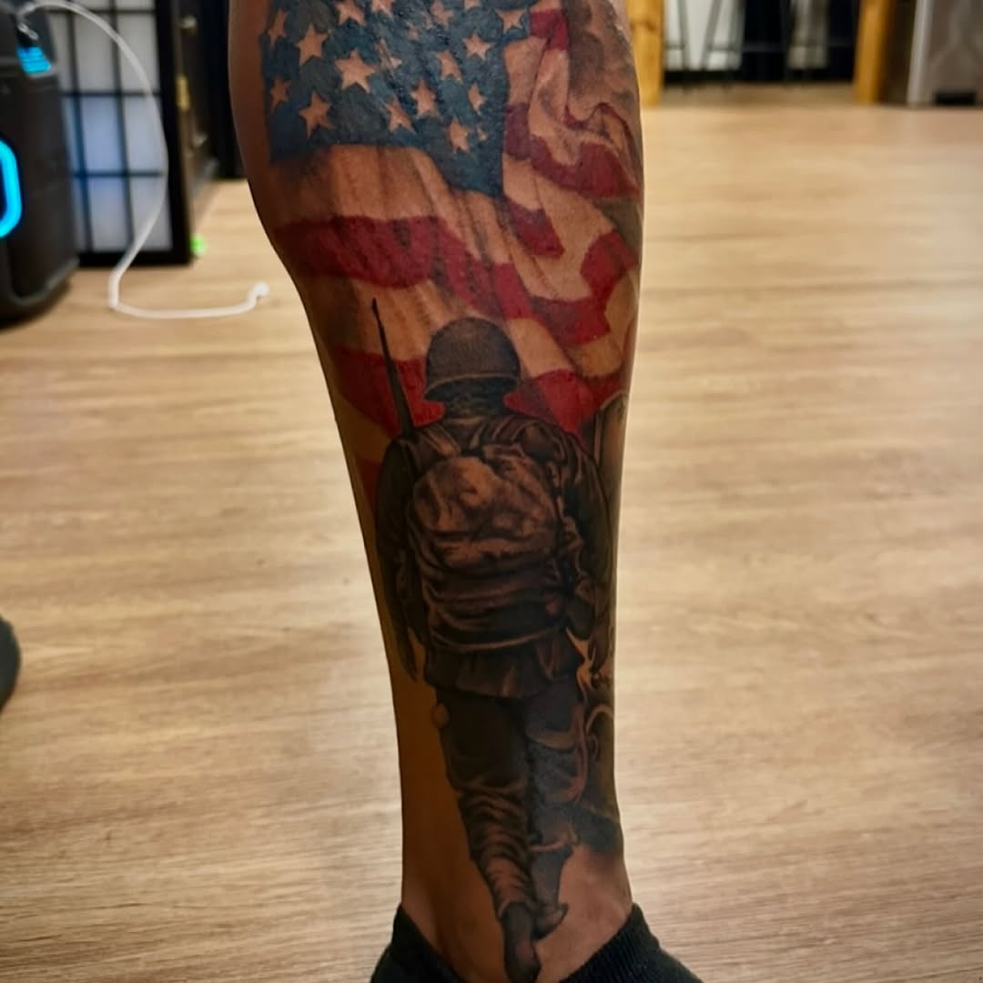 Tattoo by @hollee.ink — realism, black_and_grey