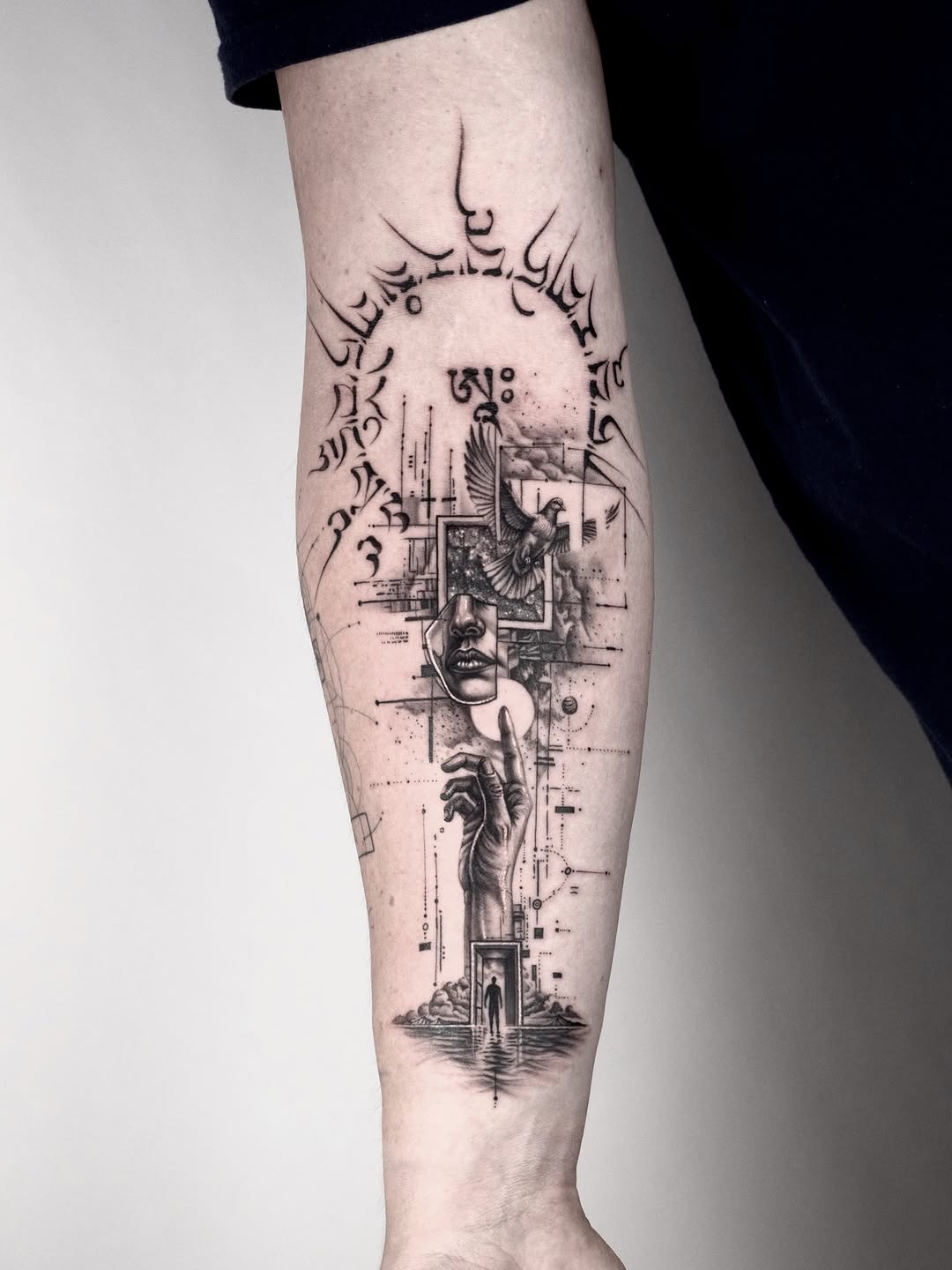 Tattoo by @johny_bozoki — blackwork