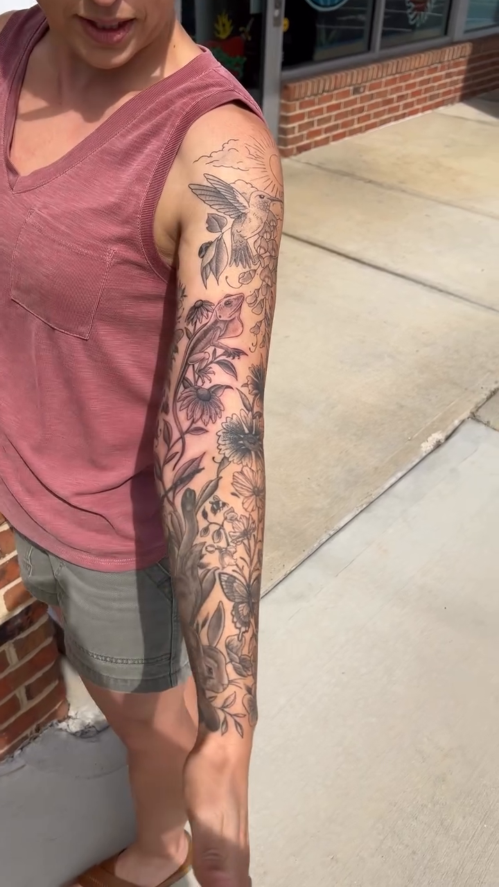 Tattoo by @tofudoestattoos — black_and_grey, realism