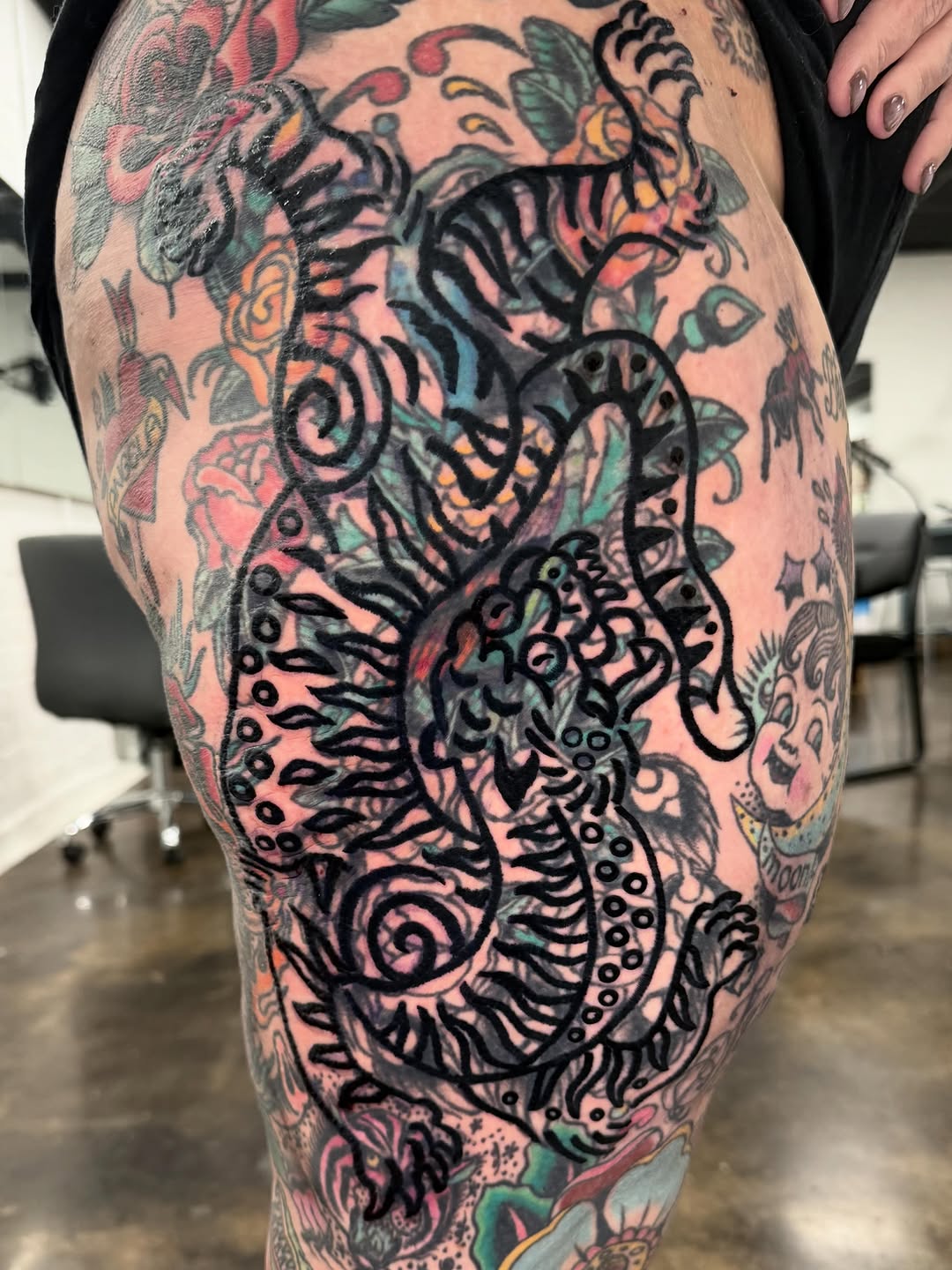 Tattoo by @david_steed — japanese_irezumi, blackwork