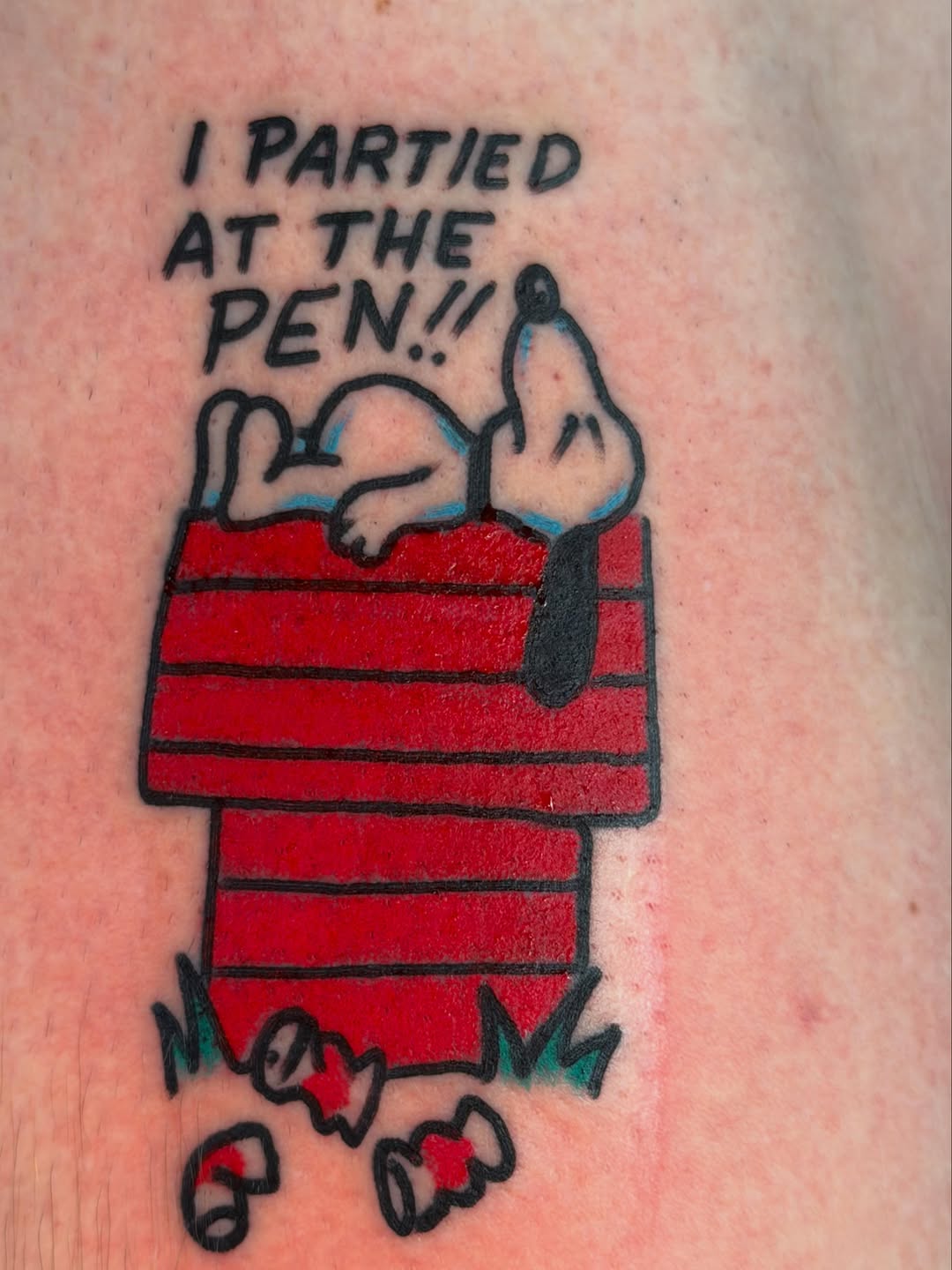 Tattoo by @david_steed — lettering_script, new_school
