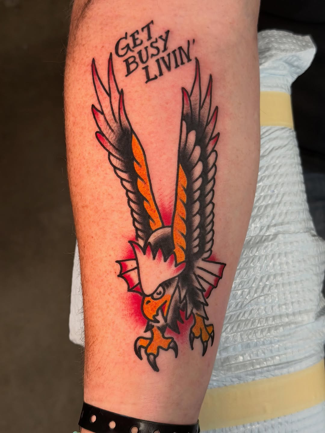 Tattoo by @david_steed — american_traditional, lettering_script