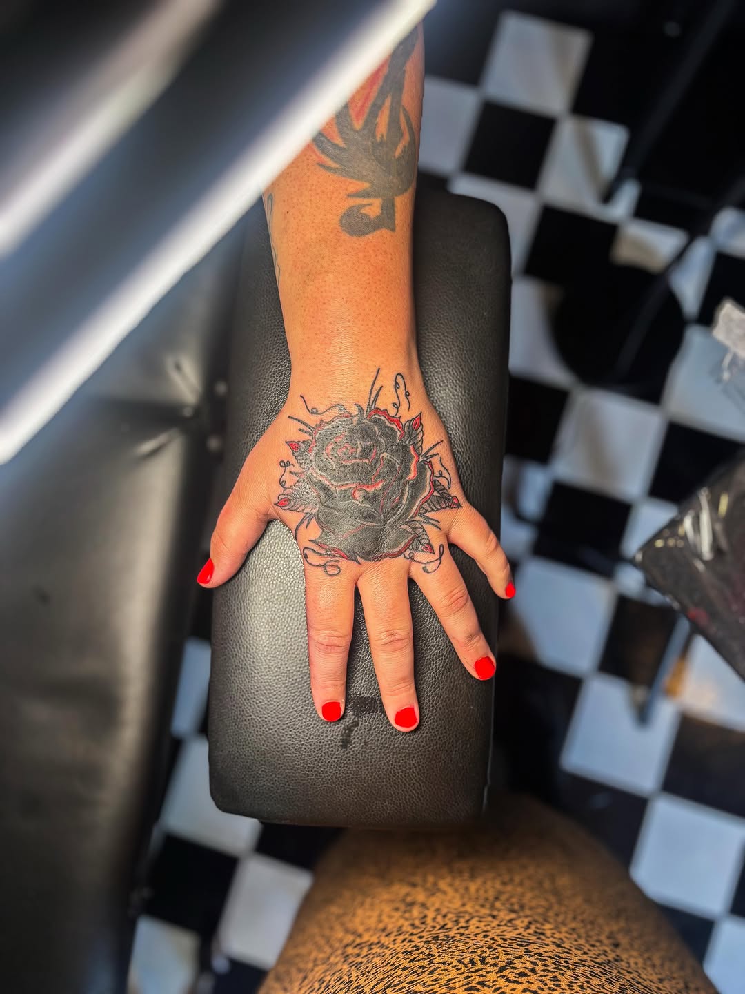 Tattoo by @waywardwildertattoos — blackwork, chicano