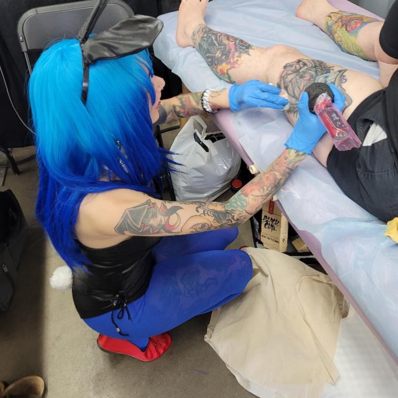 Tattoo by @gabbygoodarts — illustrative, new_school