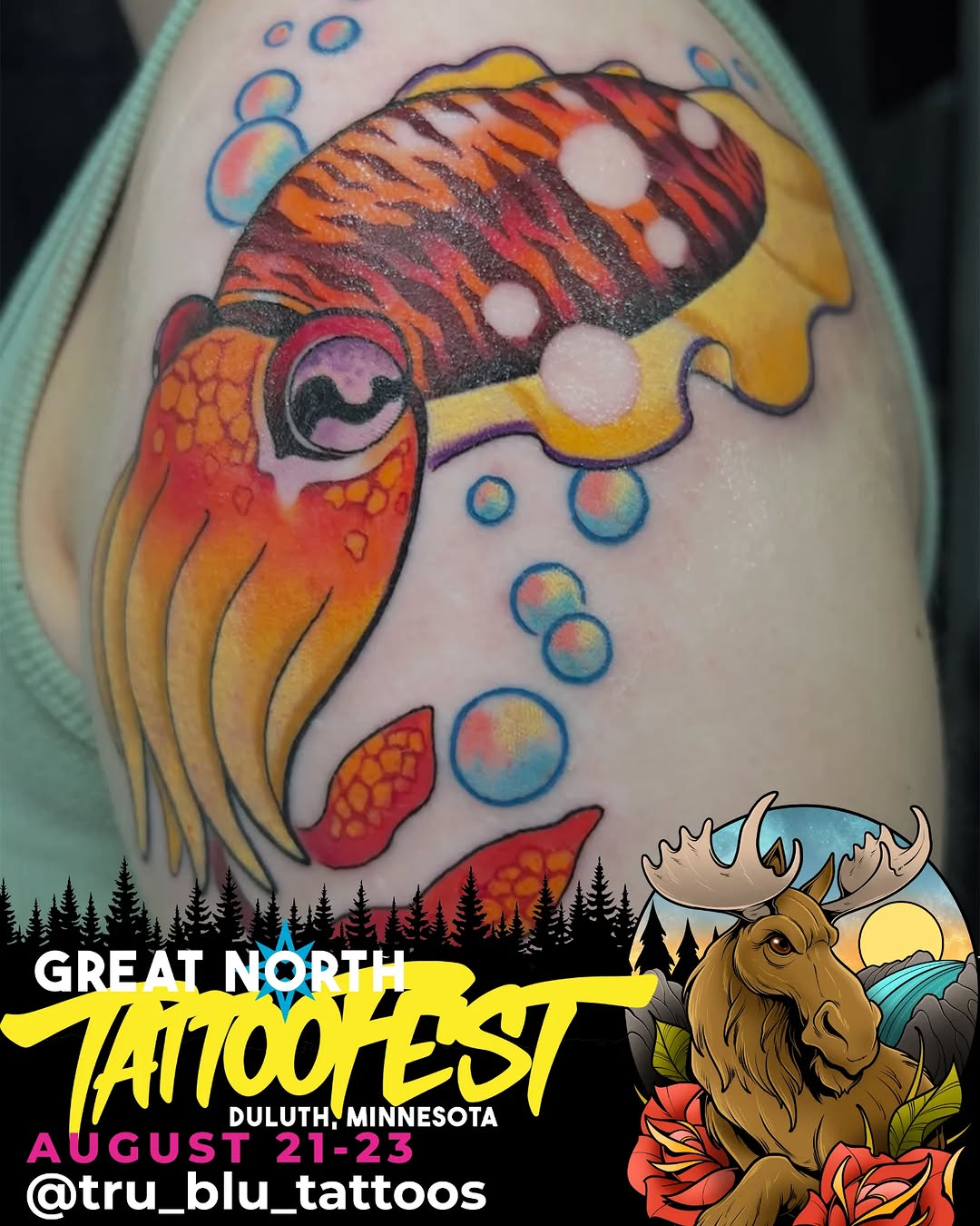 Tattoo by @tru_blu_tattoos — new_school