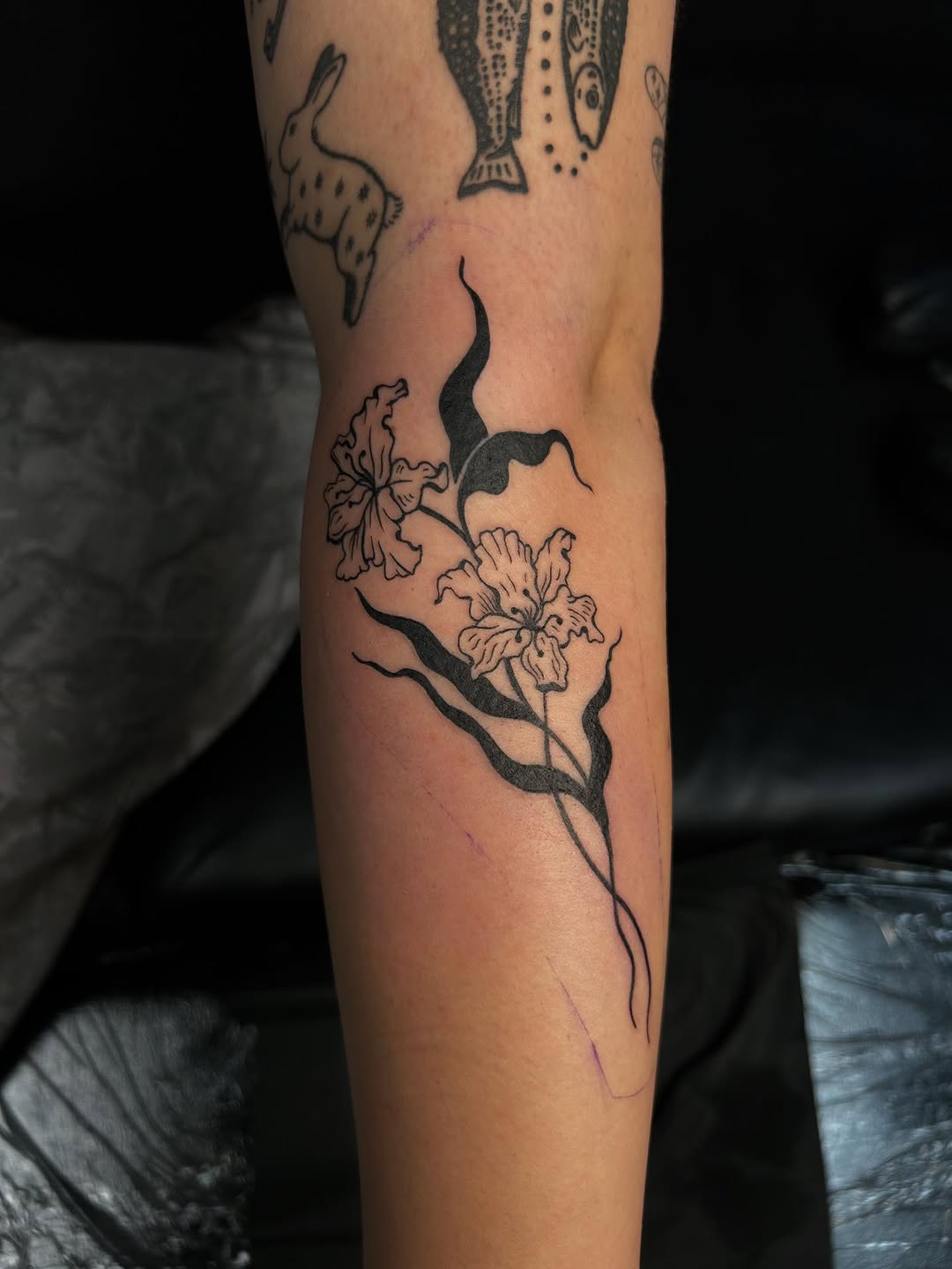 Tattoo by @lilbit.tat โ illustrative, blackwork