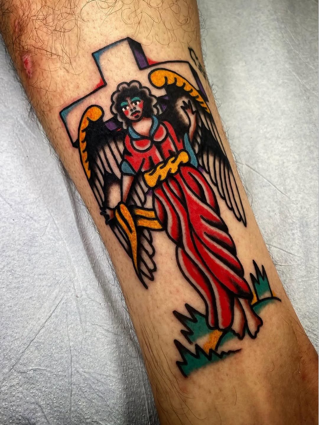 Tattoo by @rubber_band_dan — american_traditional, illustrative