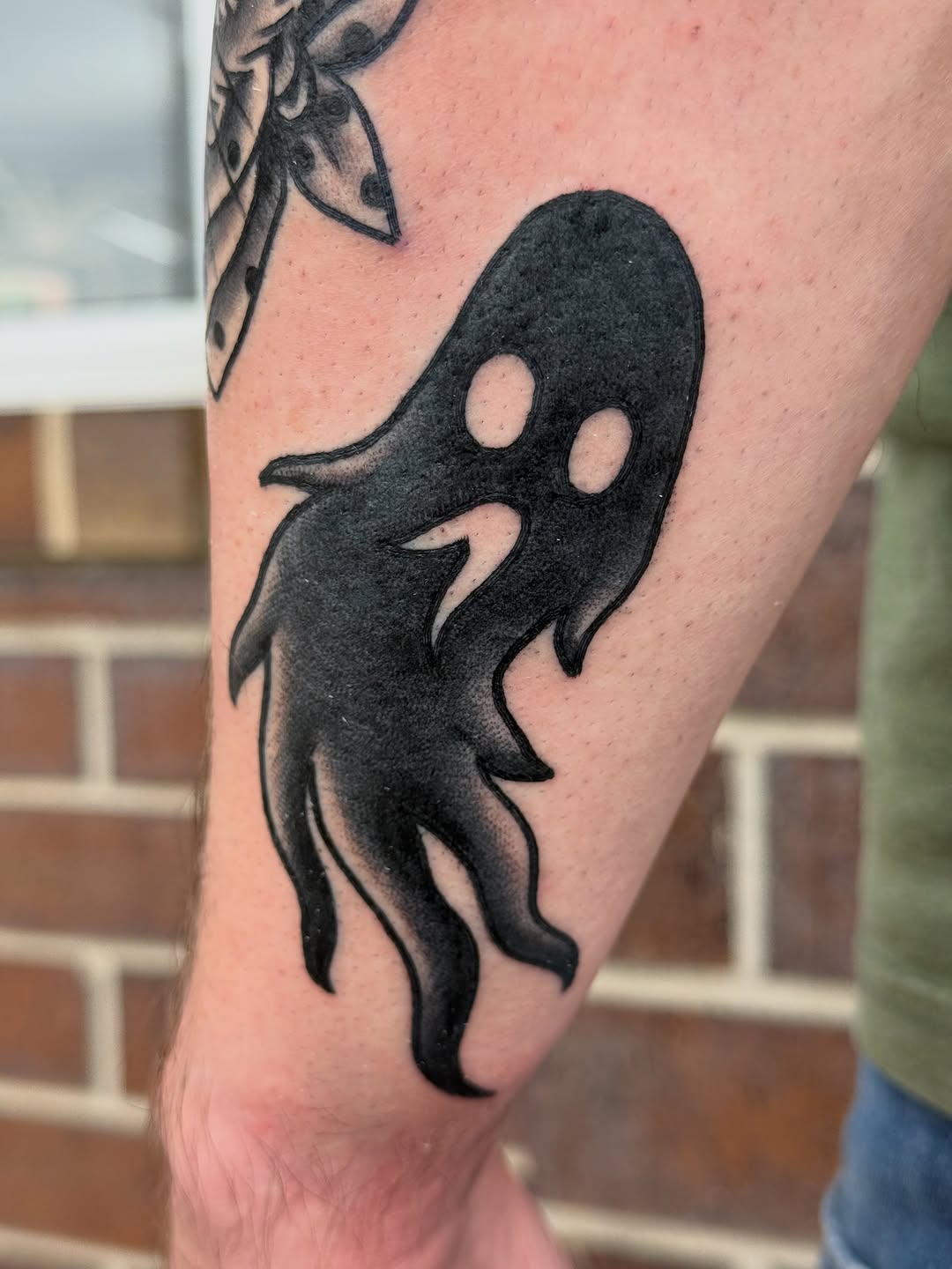 Tattoo by @kelseylouistattoos — blackwork, illustrative