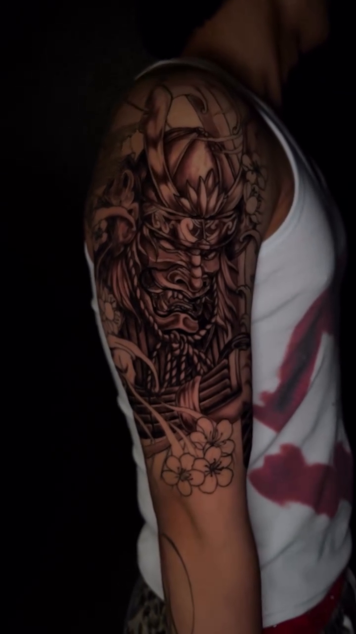 Tattoo by @bev.inkfiend — japanese_irezumi, black_and_grey