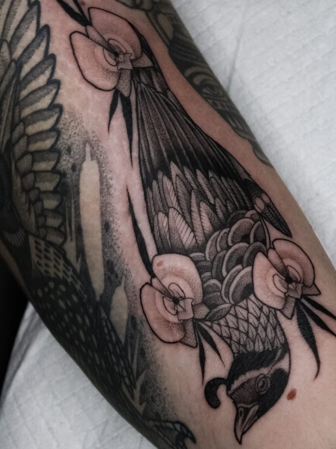 Tattoo by @danielm.ttt — black_and_grey, dotwork