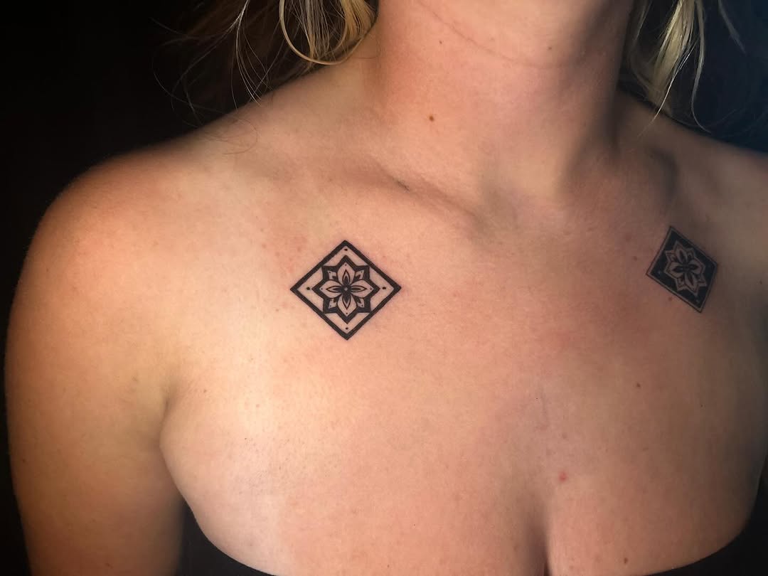 Tattoo by @chaotic__fern β geometric, ornamental