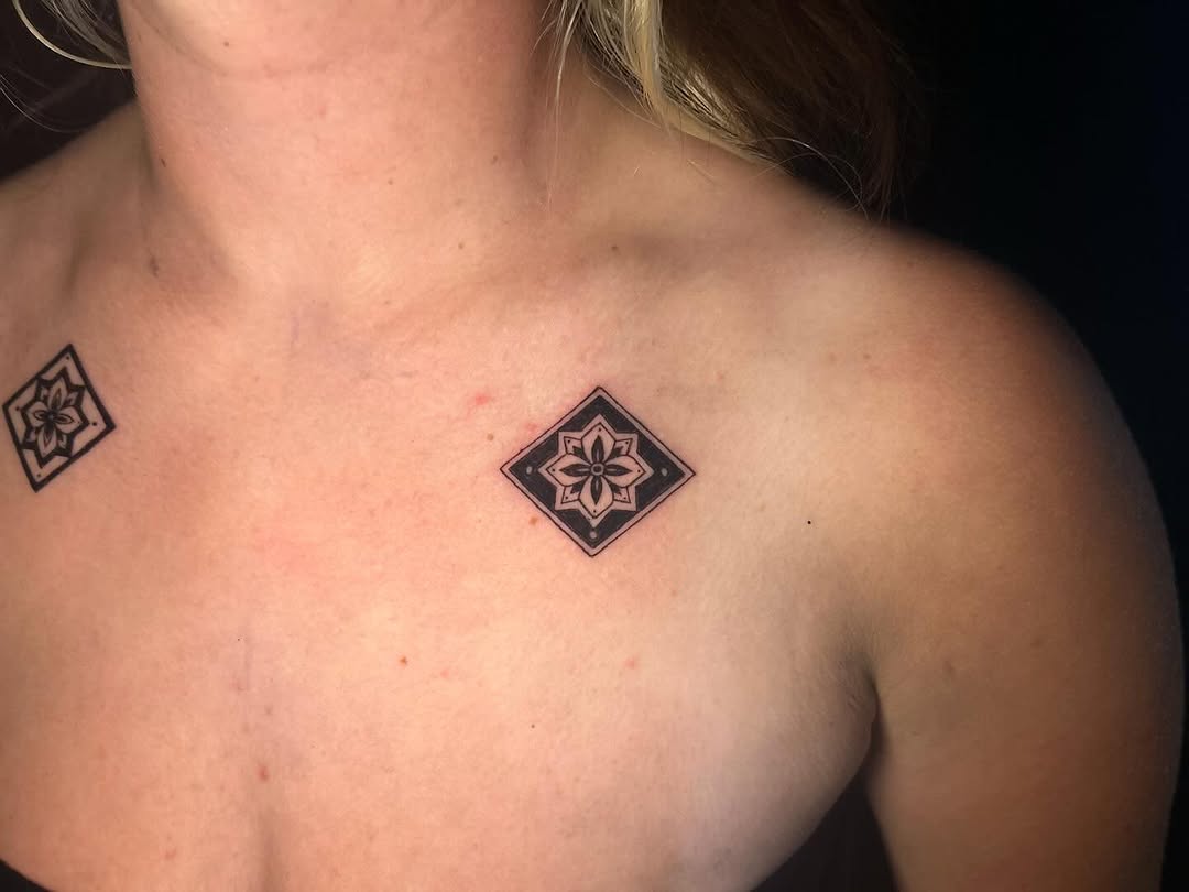 Tattoo by @chaotic__fern β geometric, ornamental