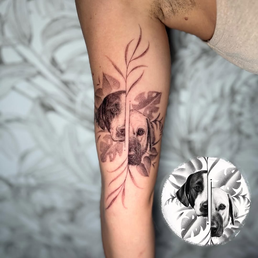 Tattoo by @la_passoire — realism, dotwork