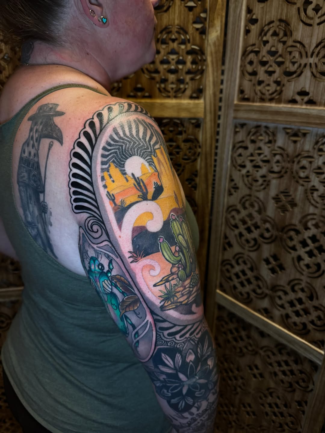 Tattoo by @keishanicole.tattoo β realism, black_and_grey
