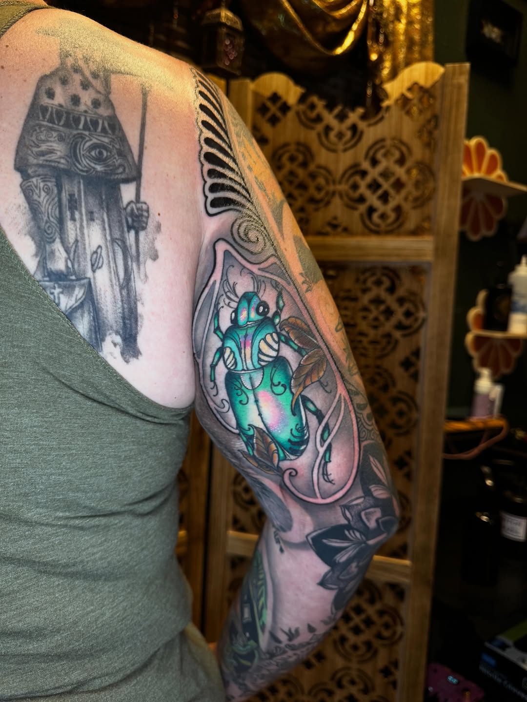 Tattoo by @keishanicole.tattoo β realism, black_and_grey