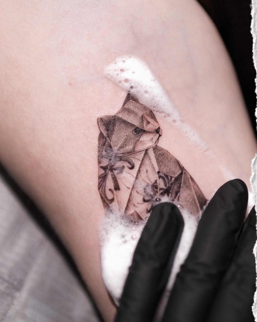 Tattoo by @alinasovina.tattooing โ realism, black_and_grey
