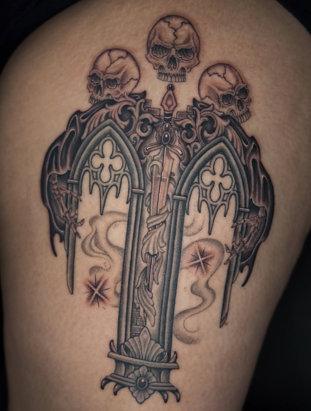 Tattoo by @laurynjenesis — dark_realism, illustrative