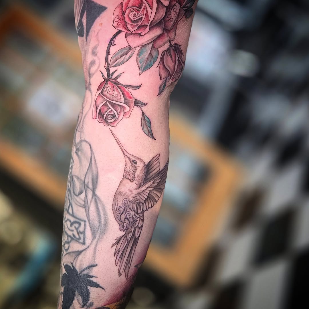 Tattoo by @berryblues β illustrative, black_and_grey