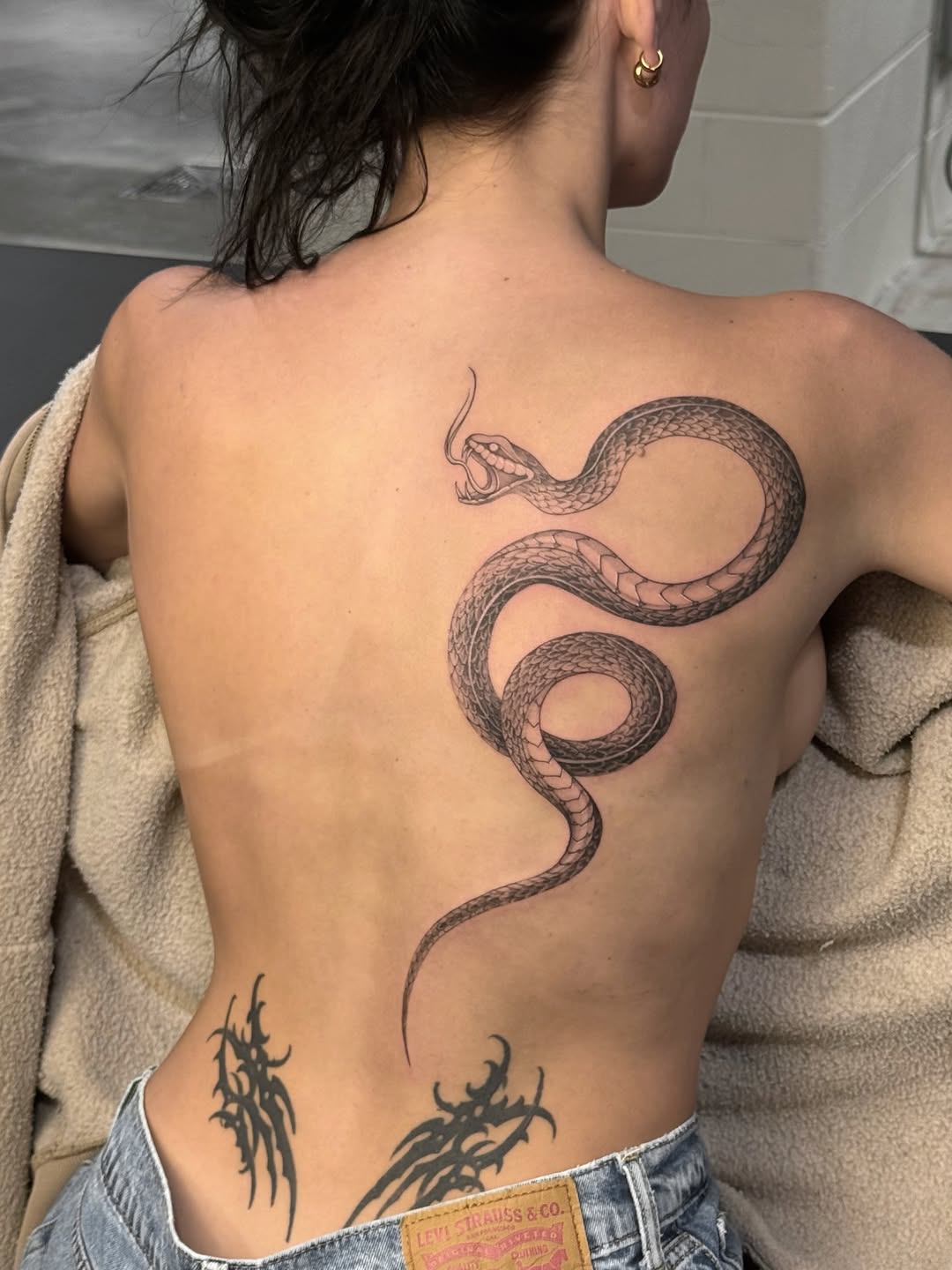 Tattoo by @pakhanova — black_and_grey, realism