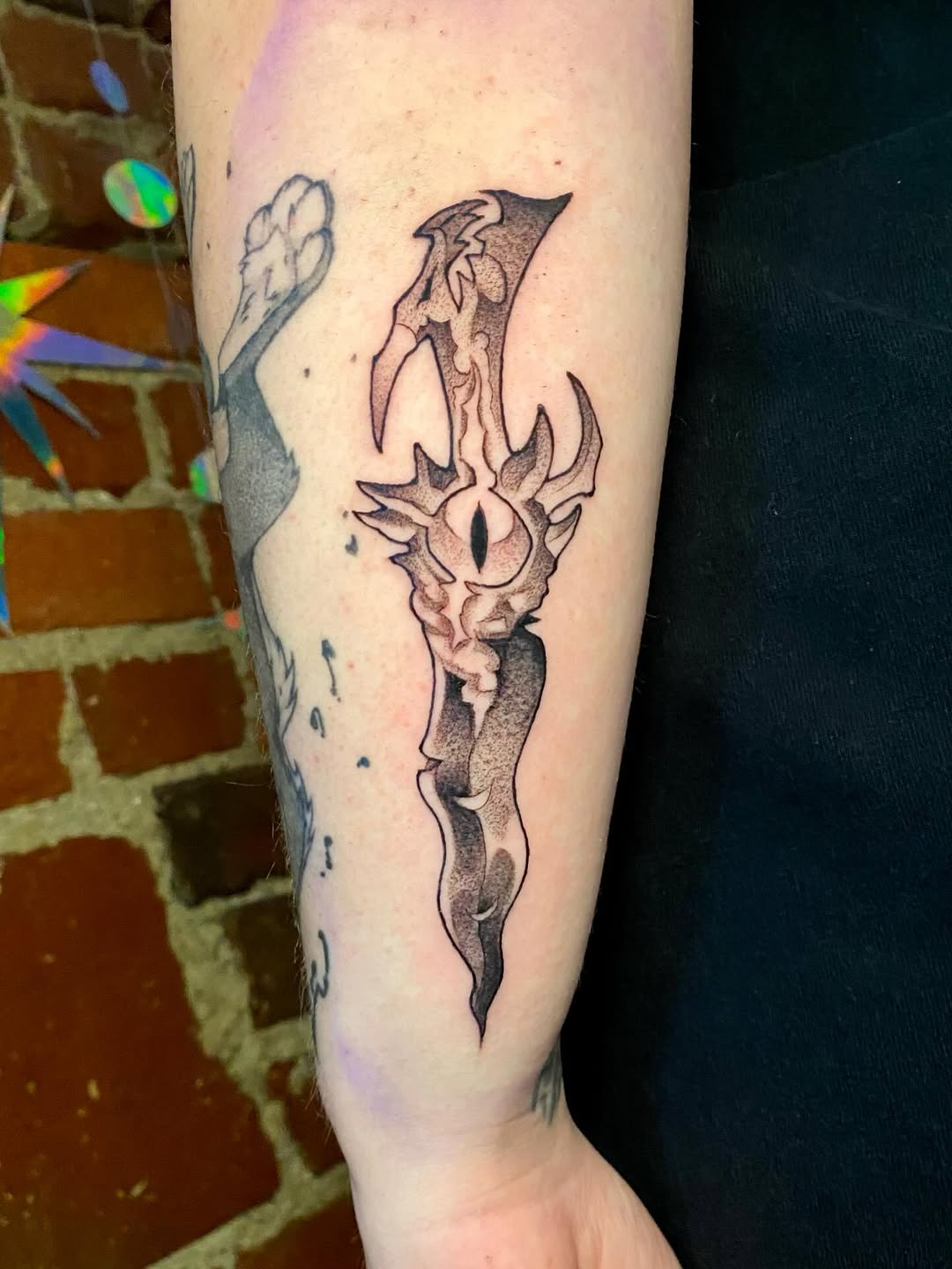 Tattoo by @sabbatma — black_and_grey, dark_realism