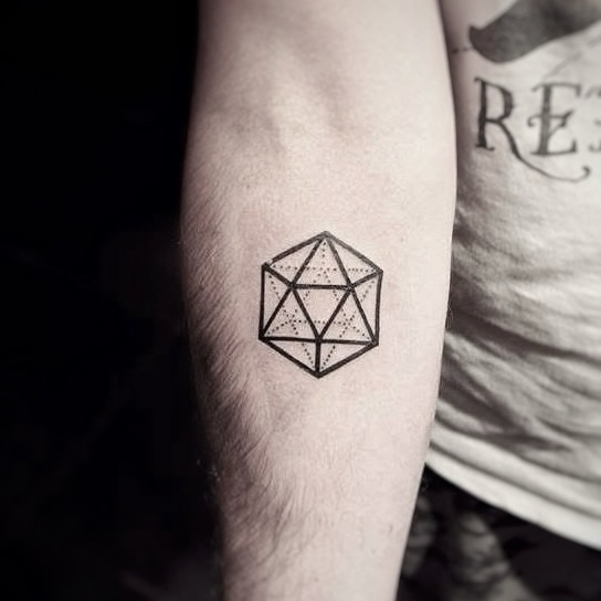 Tattoo by @stitchme.aizen_nyc — geometric, dotwork