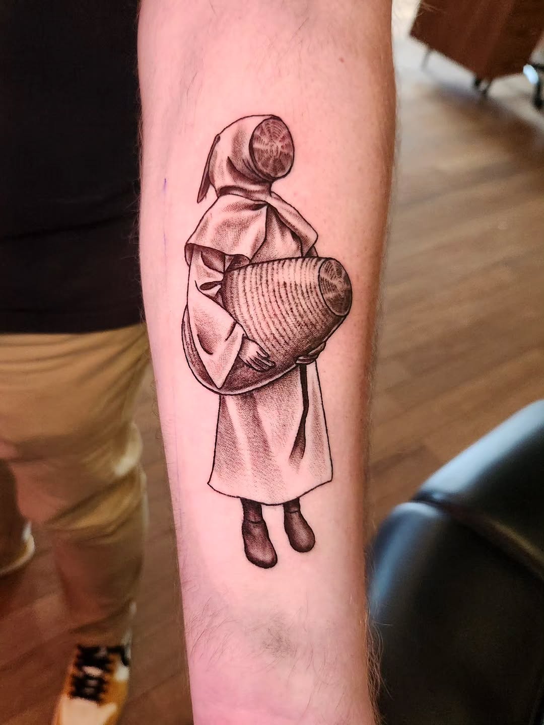 Tattoo by @bongobodyart — black_and_grey, realism