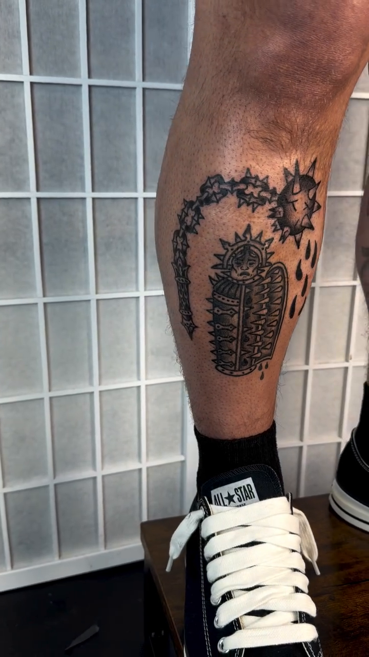 Tattoo by @sadvladink — blackwork, geometric