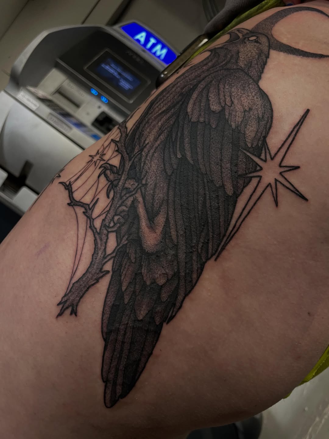 Tattoo by @_sinnertattoos โ black_and_grey, dotwork