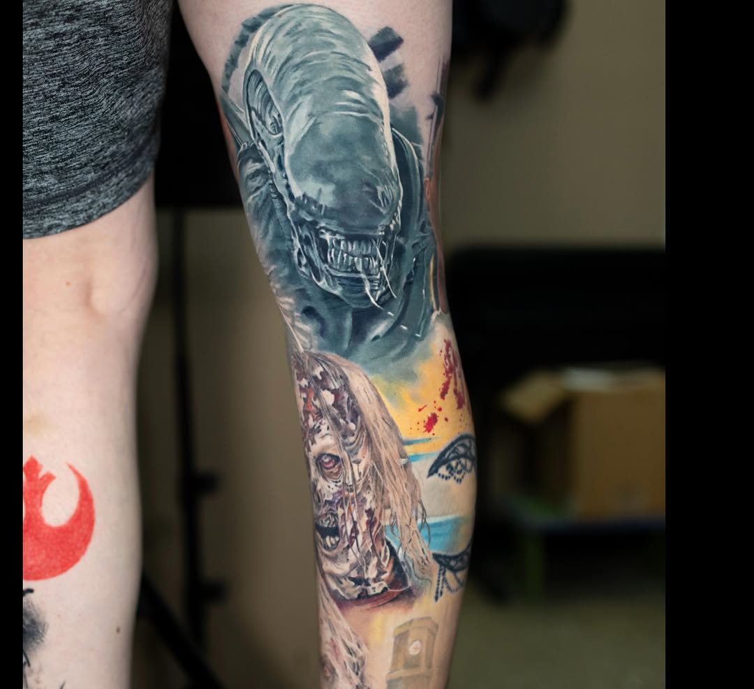 Tattoo by @daviddettloff — realism, dark_realism