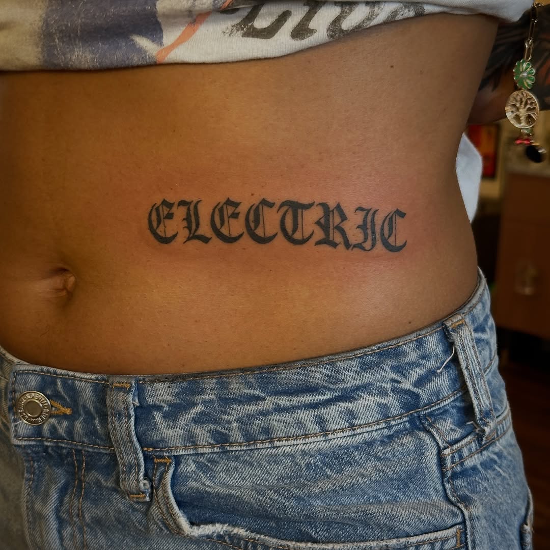 Tattoo by @breelintattoo — lettering_script