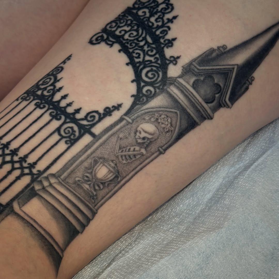 Tattoo by @breelintattoo — black_and_grey, dark_realism