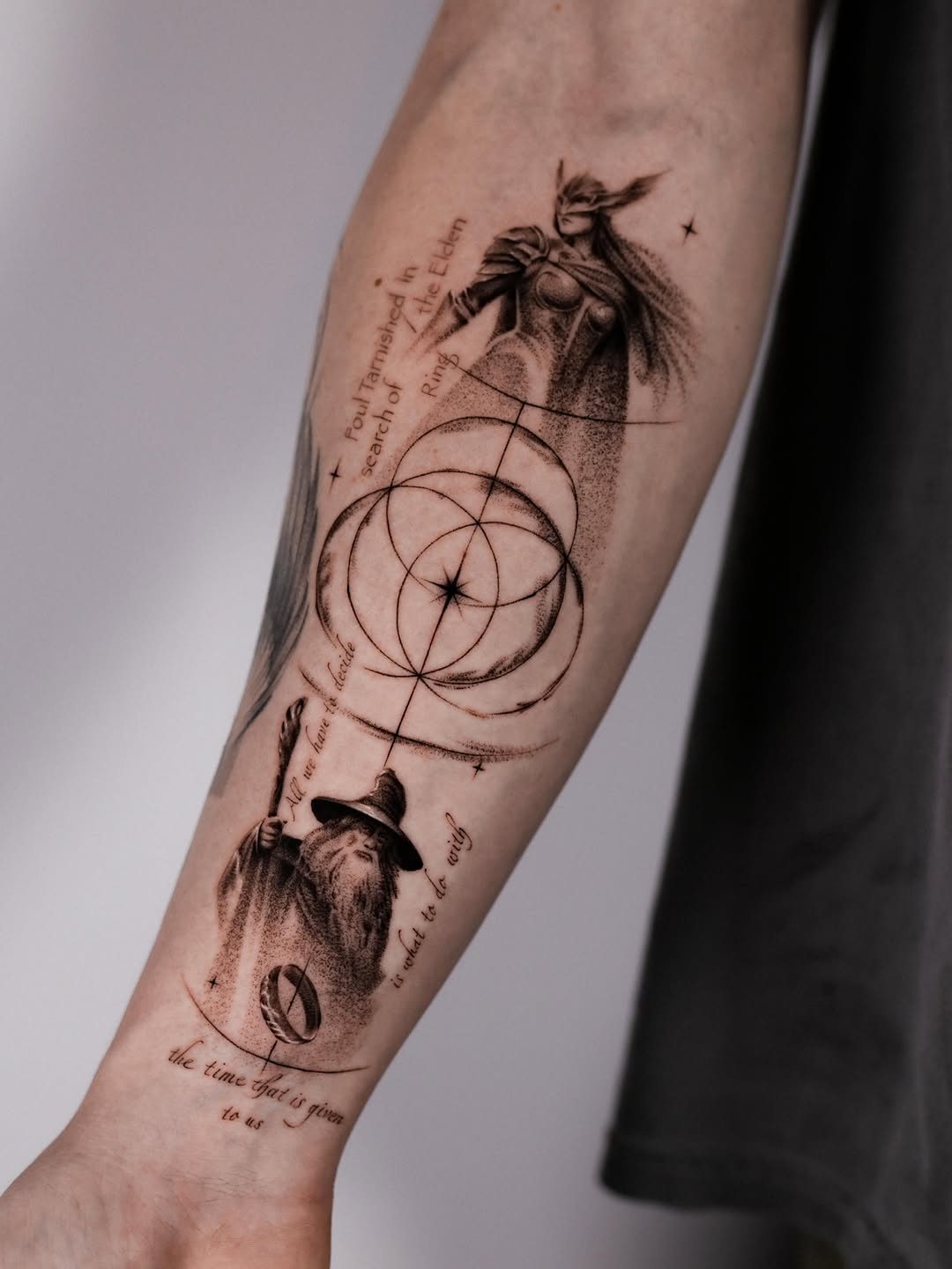 Tattoo by @nikitka.heretic — illustrative, black_and_grey