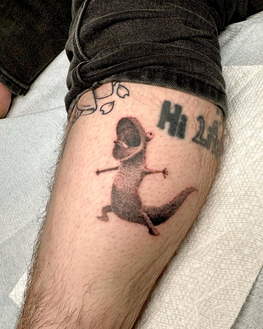 Tattoo by @dreamboy.ink — illustrative, black_and_grey