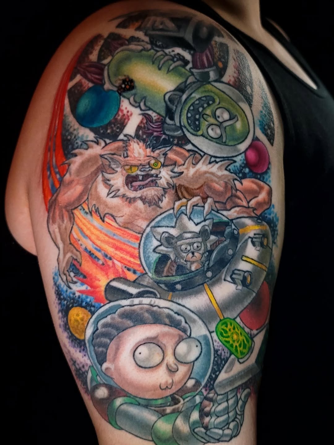 Tattoo by @flacomartinez13 — new_school, anime