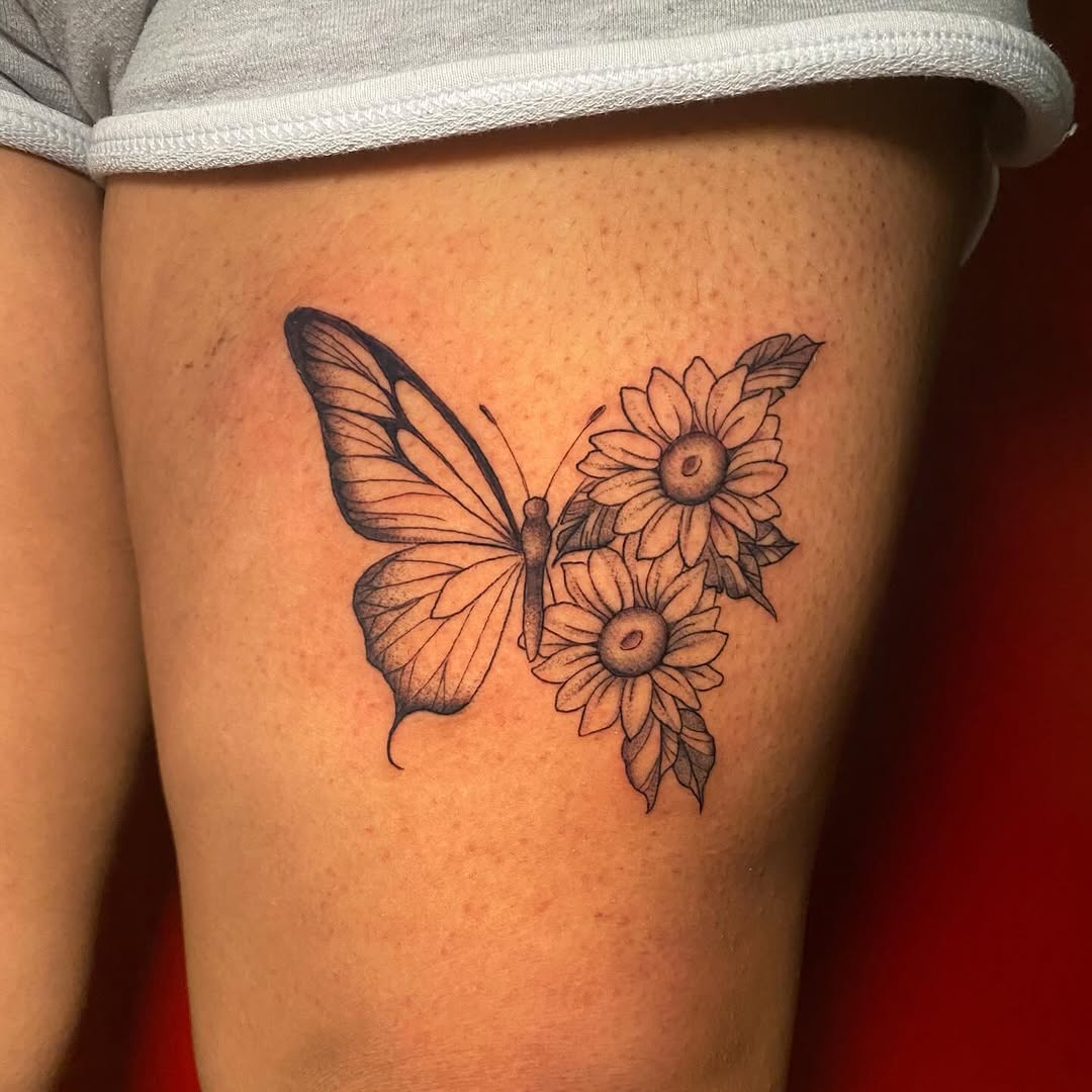 Tattoo by @nathena.ink — fine_line, black_and_grey